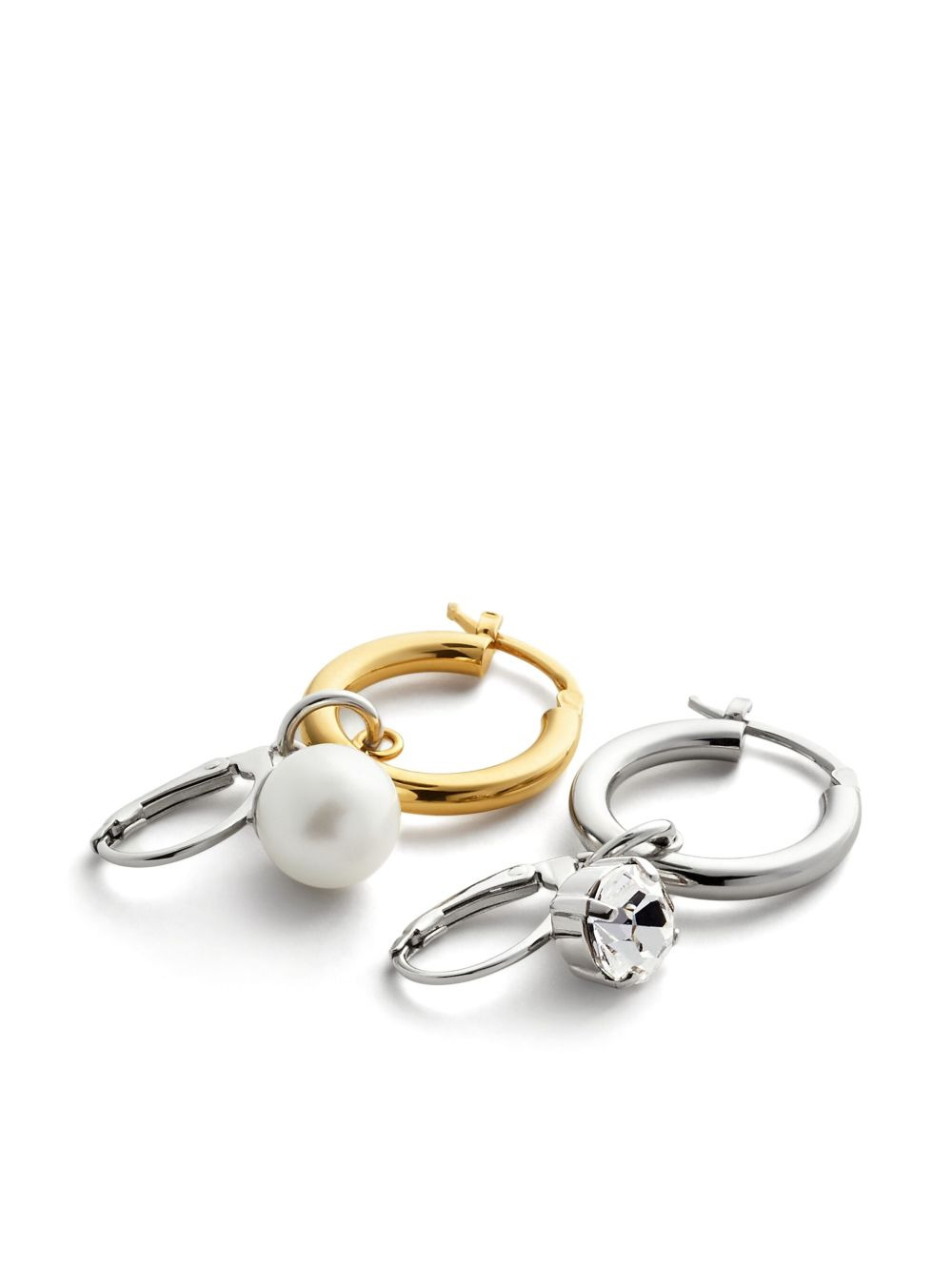 embellished hoop earrings - 2