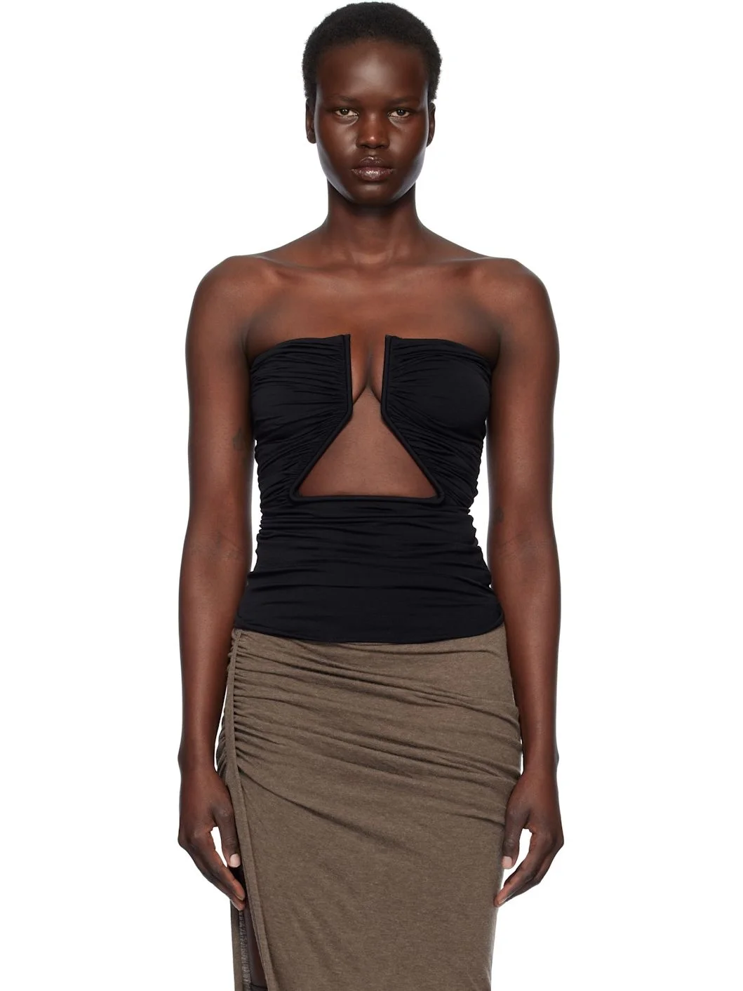 Black Hollywood Jersey Prong Camisole - 1