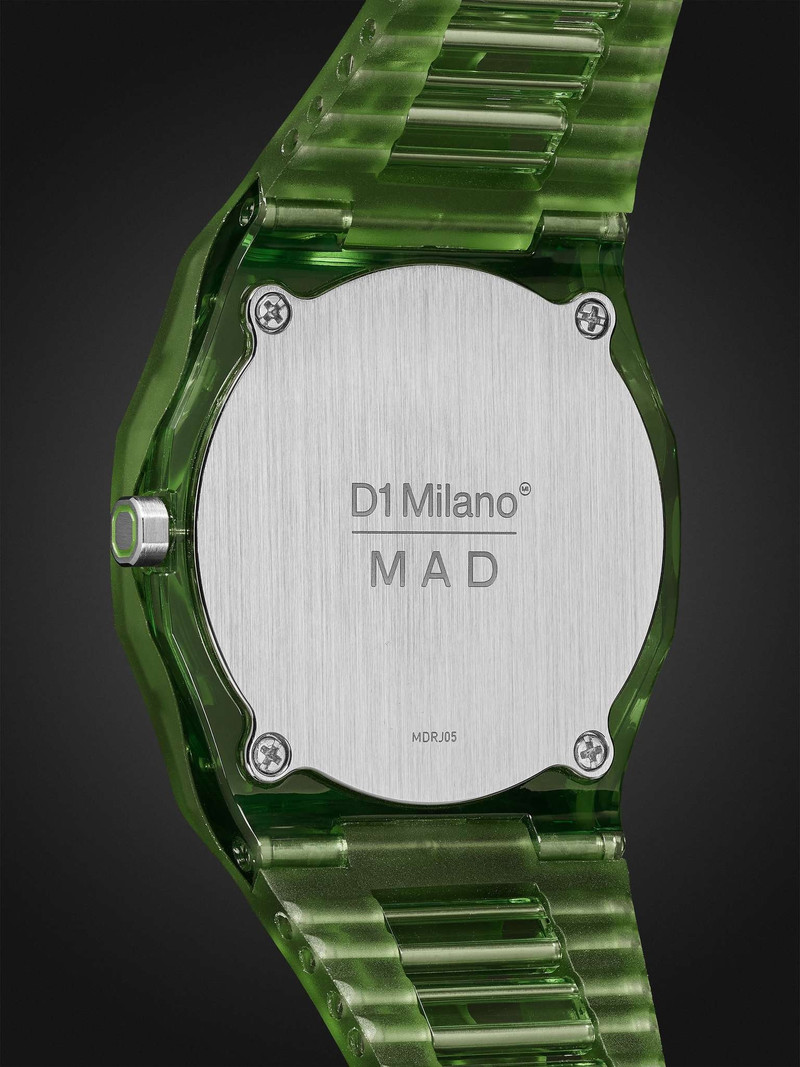 + D1 Milano Virdis Limited Edition 40mm TPU and Nylon Watch, Ref. No. MDRJ05 4