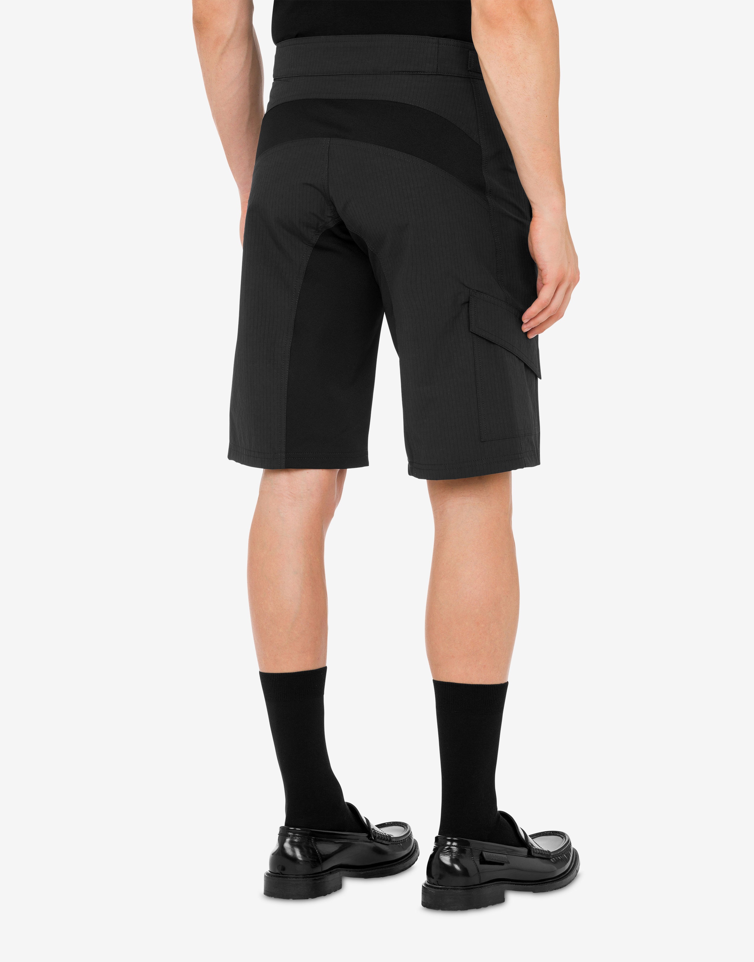 MOSCHINO LOOP RIPSTOP NYLON BERMUDA SHORTS - 3