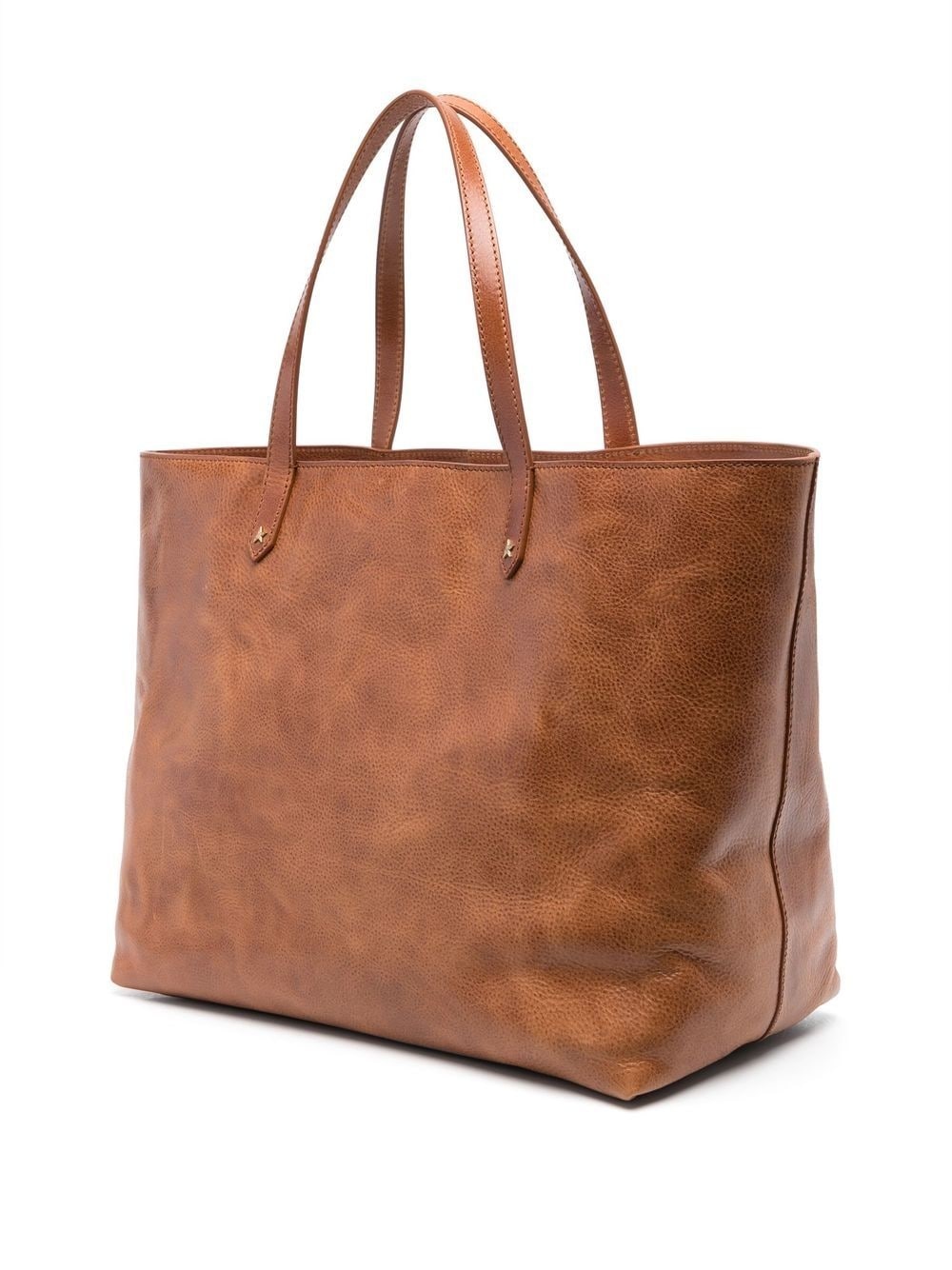 logo-stamp leather tote - 3