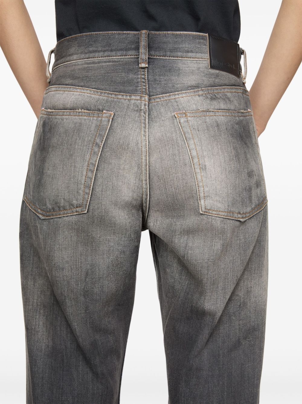 faded loose jeans - 7