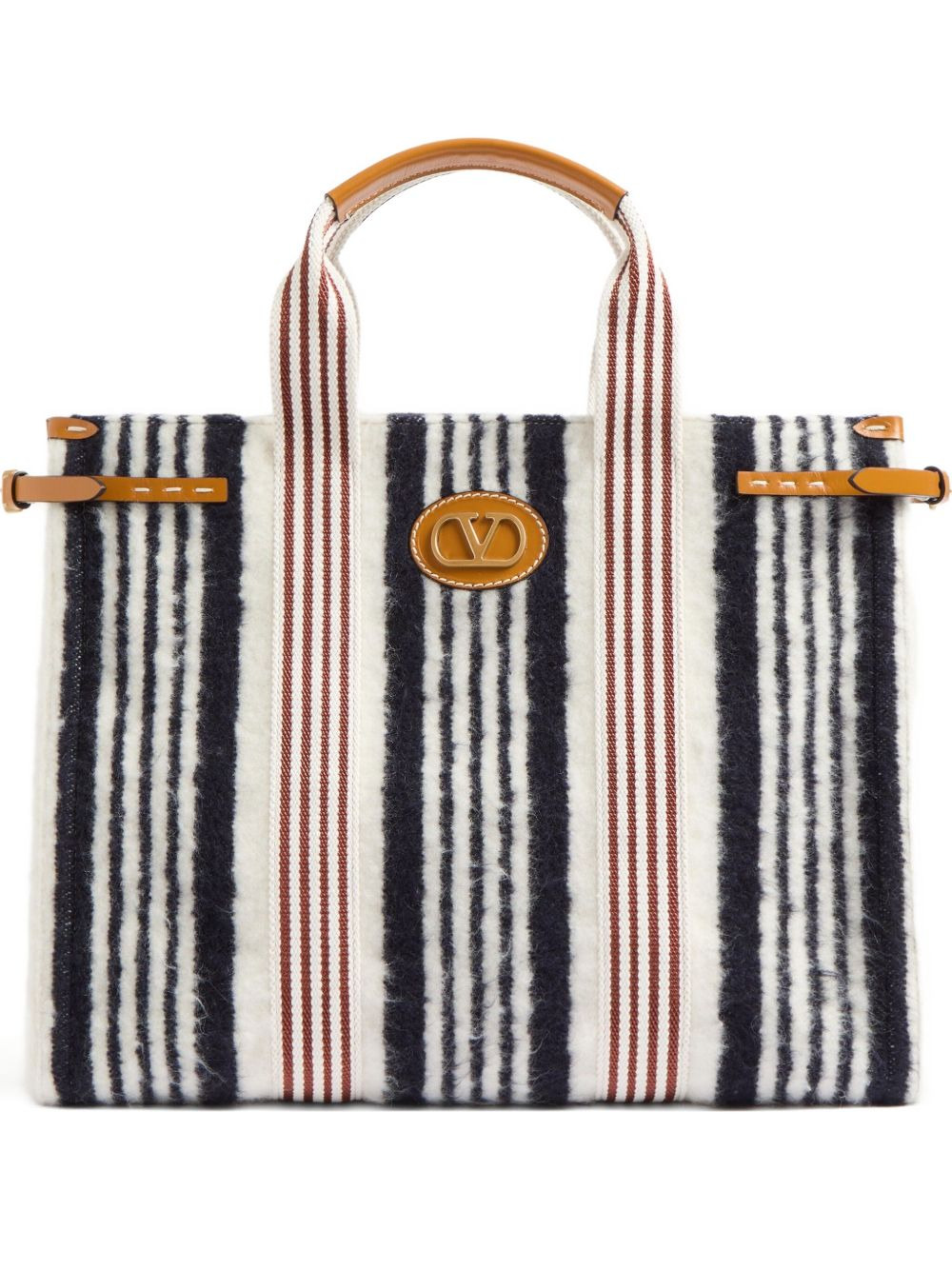 striped tote bag - 1
