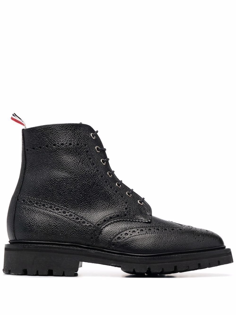 lace-up brogue boots - 1