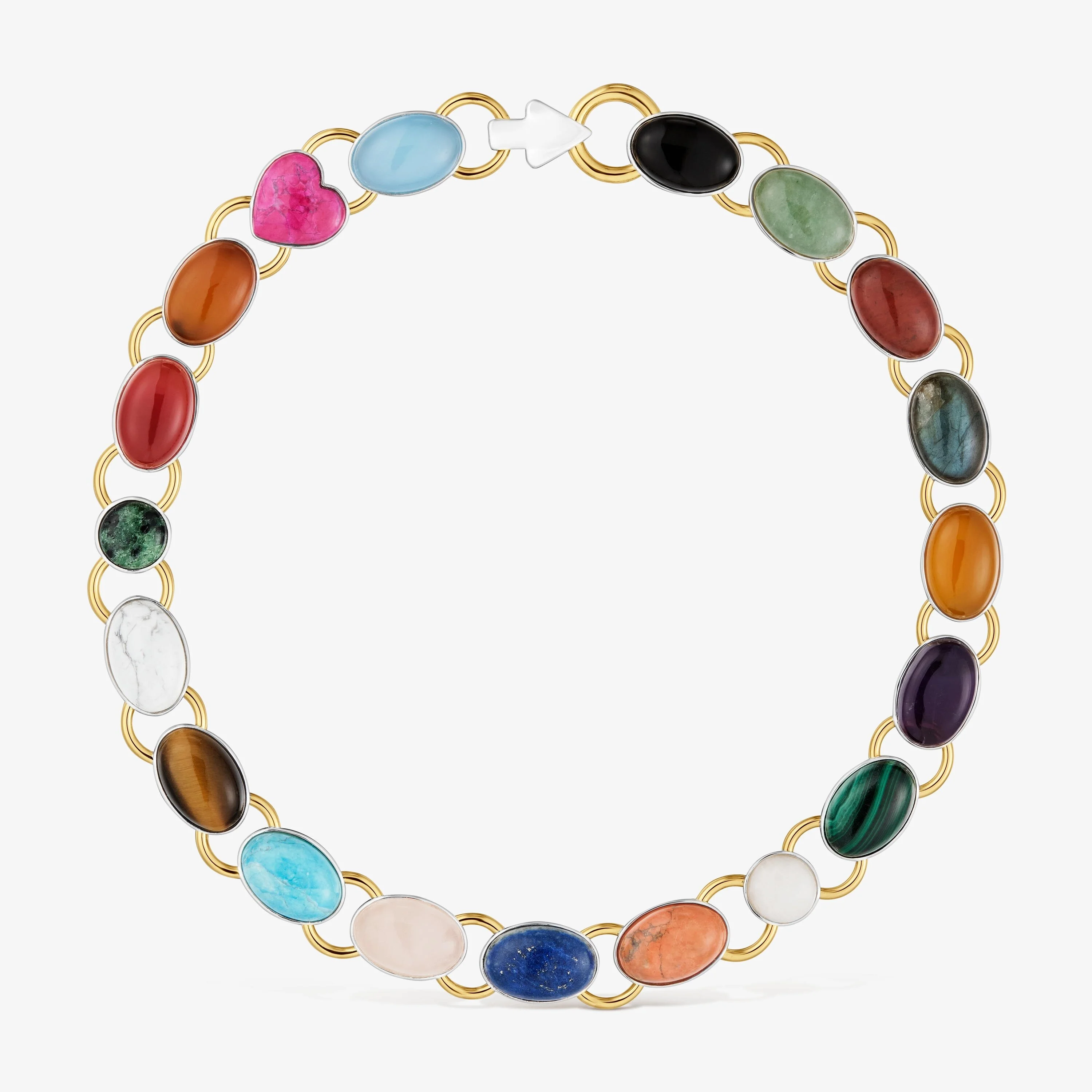 Two-tone Necklace with gemstones TOUS Gem Power - 1
