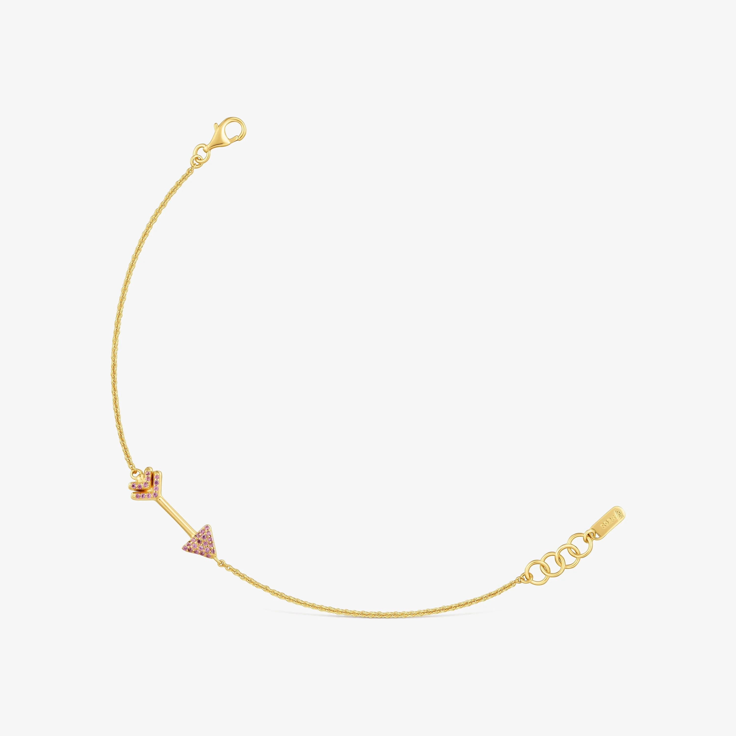 Chain bracelet with 18K gold vermeil and rhodolites TOUS Flechazo - 1