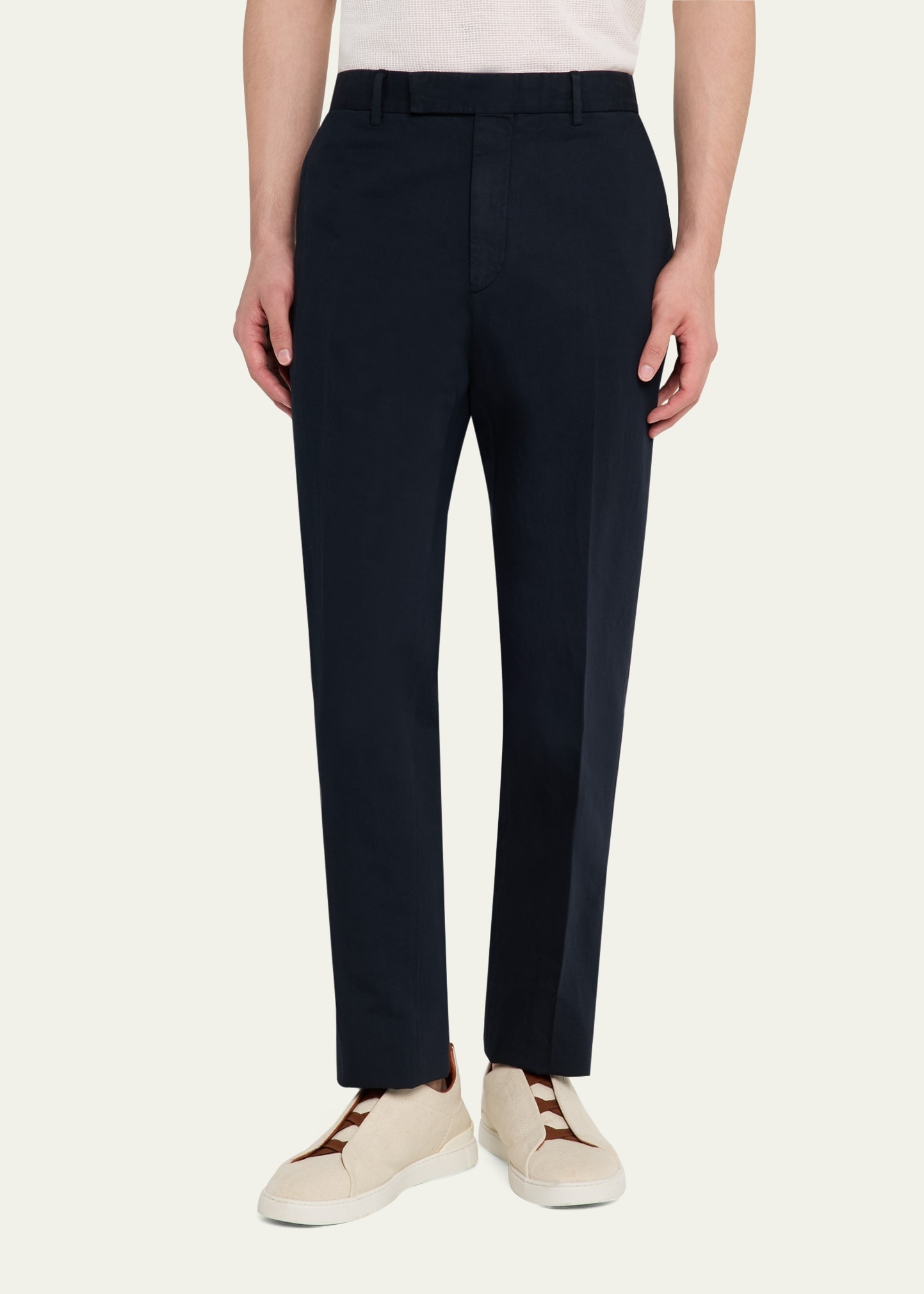 Men's Flat-Front Chino Pants - 4