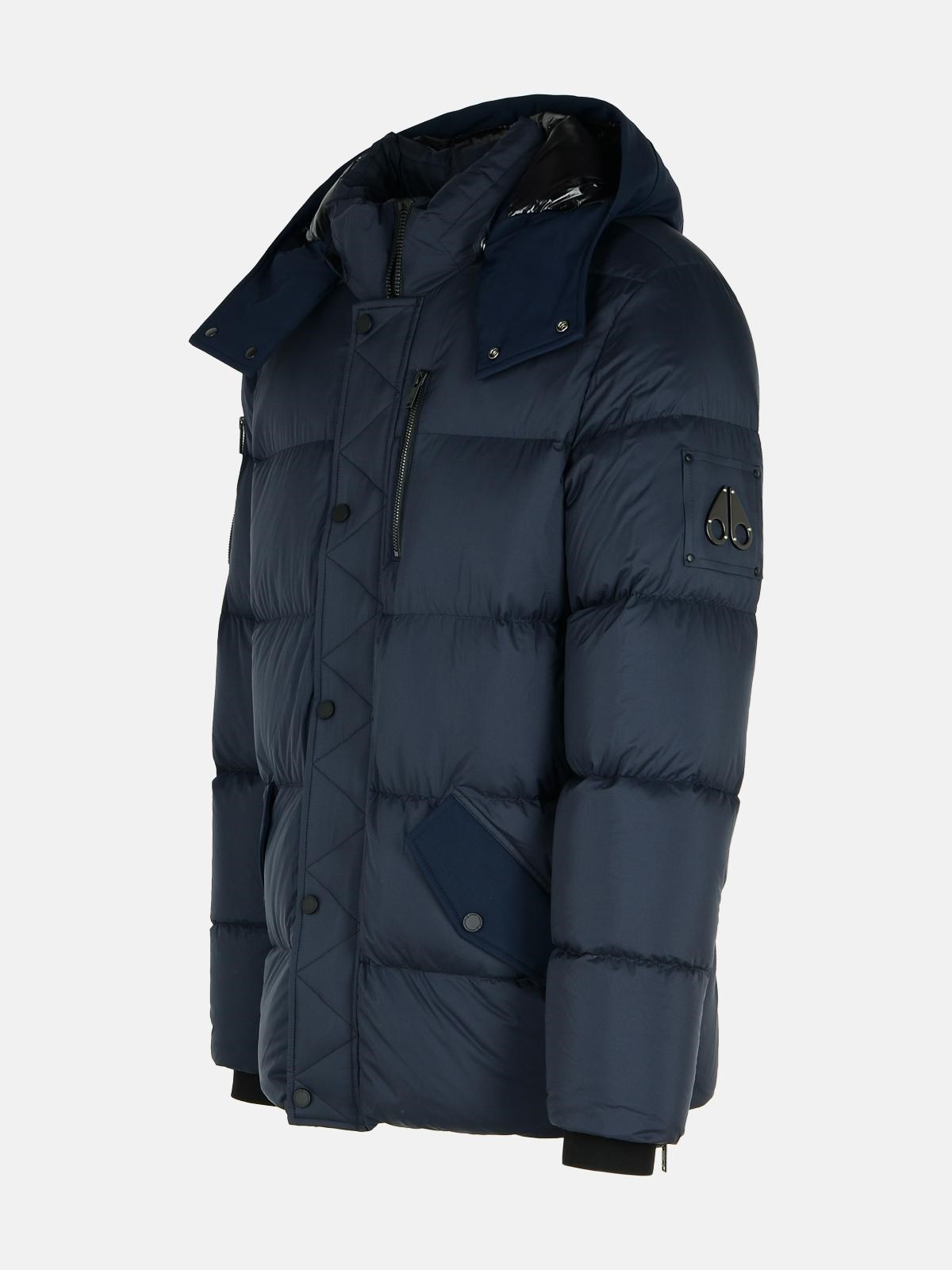 'EVEREST 3Q' NAVY NYLON DOWN JACKET - 2