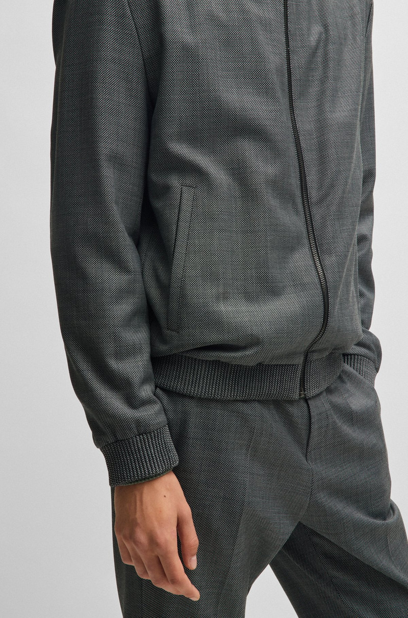 SLIM-FIT JACKET IN MICRO-PATTERNED BIRDSEYE CLOTH 6