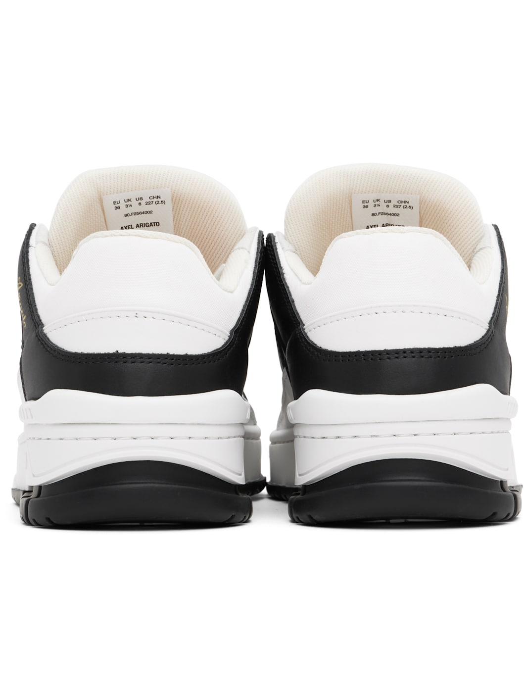 White & Black Area Lo Sneakers - 2