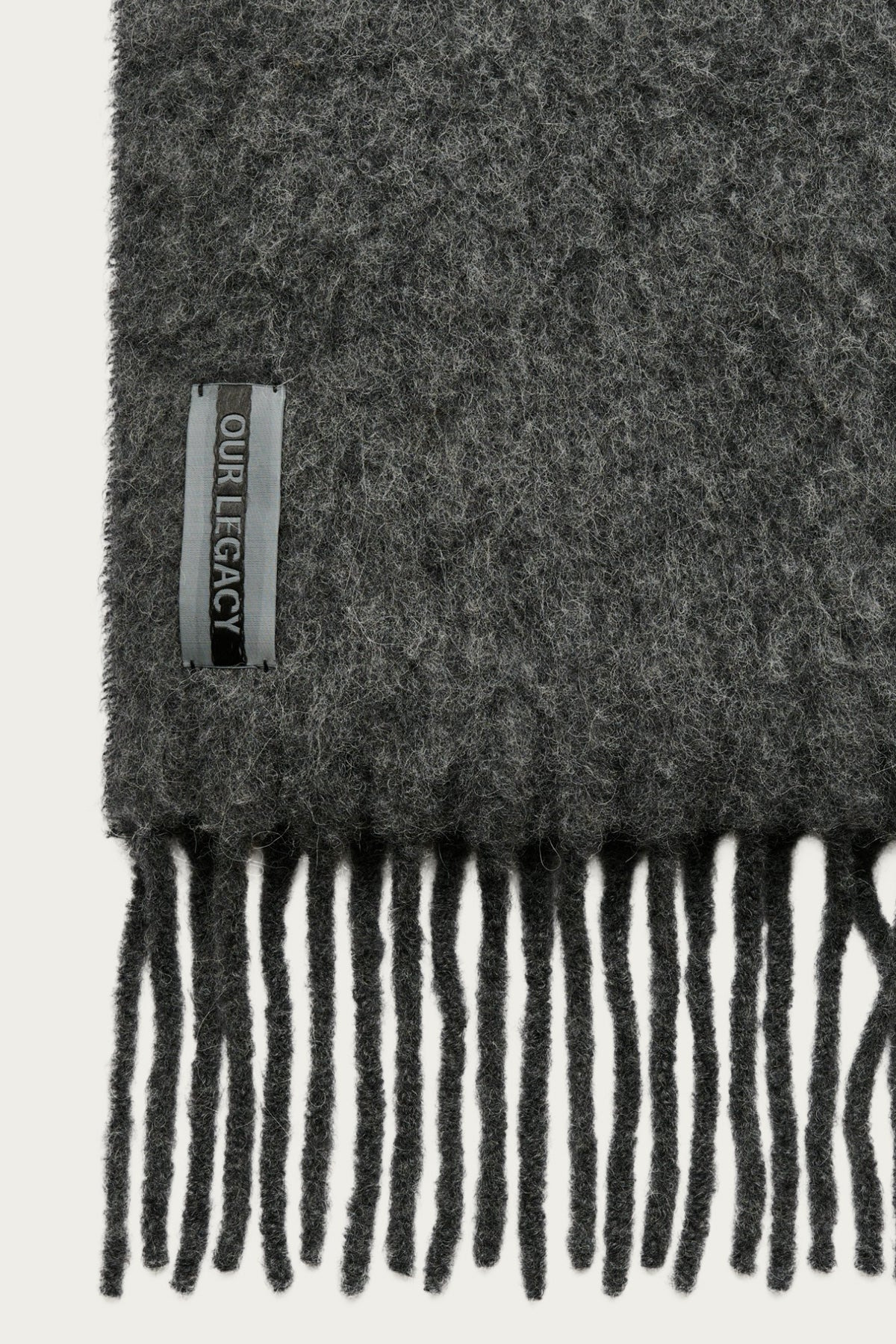 Estate Scarf - Phantom Fuzzy Alpaca - 2