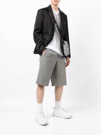 Comme des Garçons Homme Plus micro houndstooth Bermuda shorts outlook