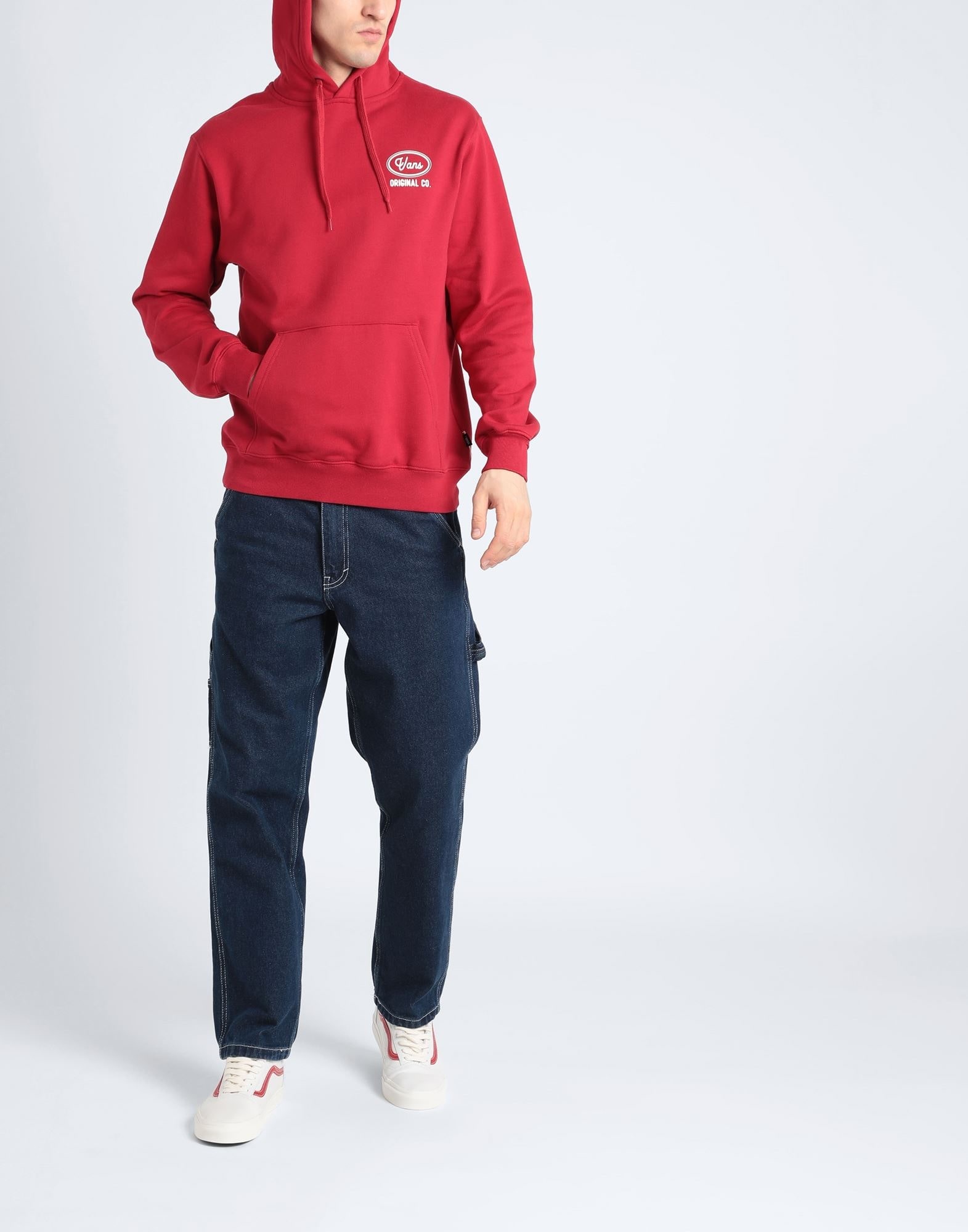 Red Men's Hooded Sweatshirt - 2