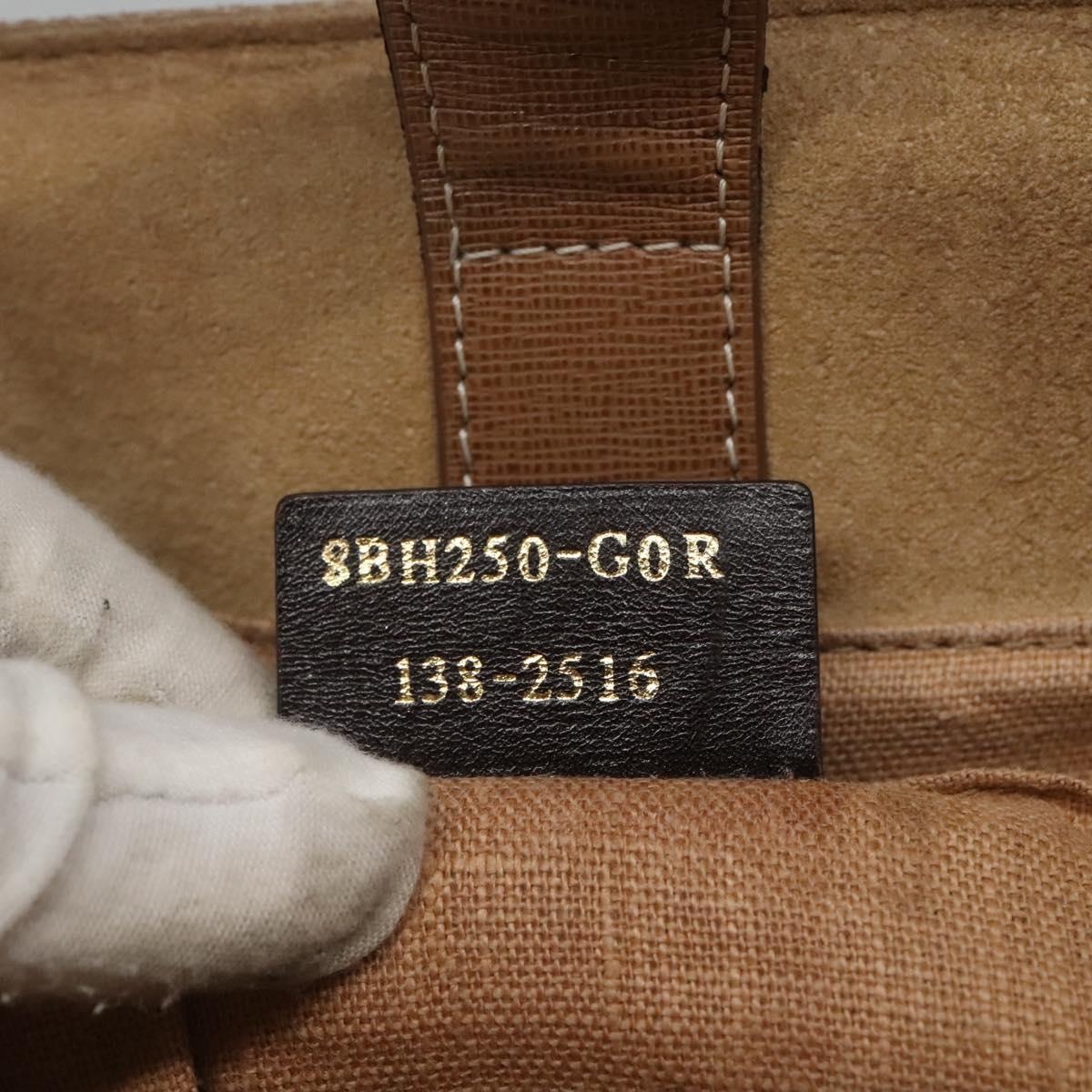 FENDI To Joule Hand Bag Canvas Gold Beige - 12