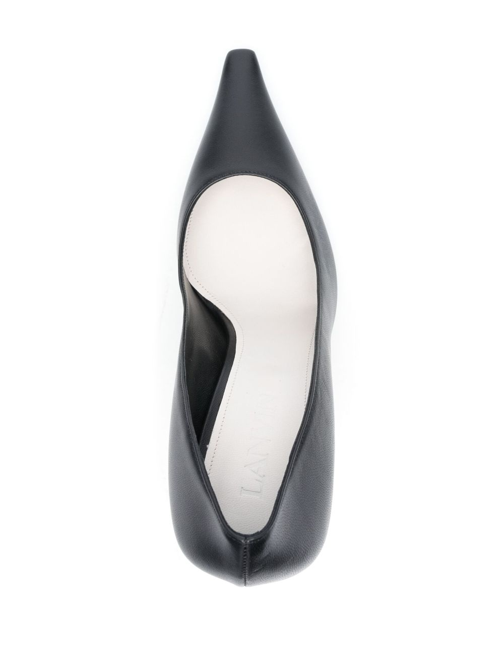 metallic-heel pointed-toe pumps - 4