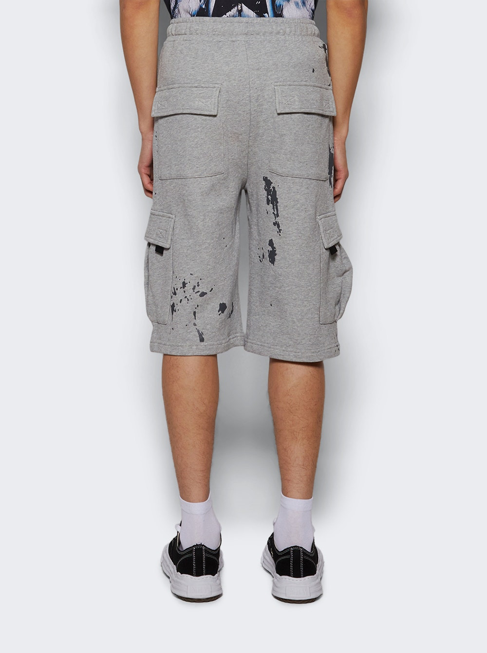 Praying Ai Logo Shorts Grey - 5