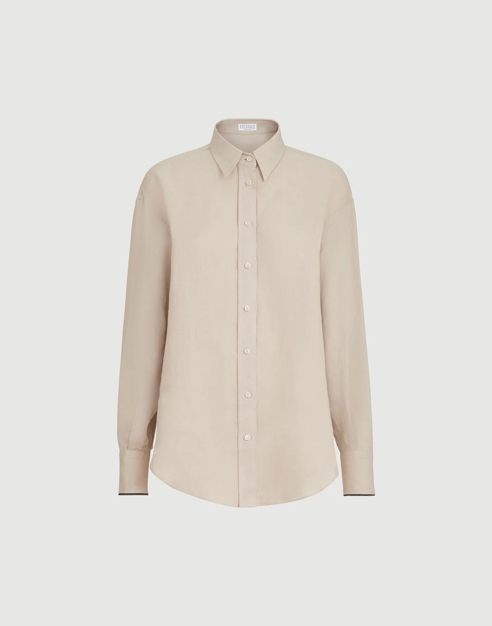 Linen shirt with monili - 1