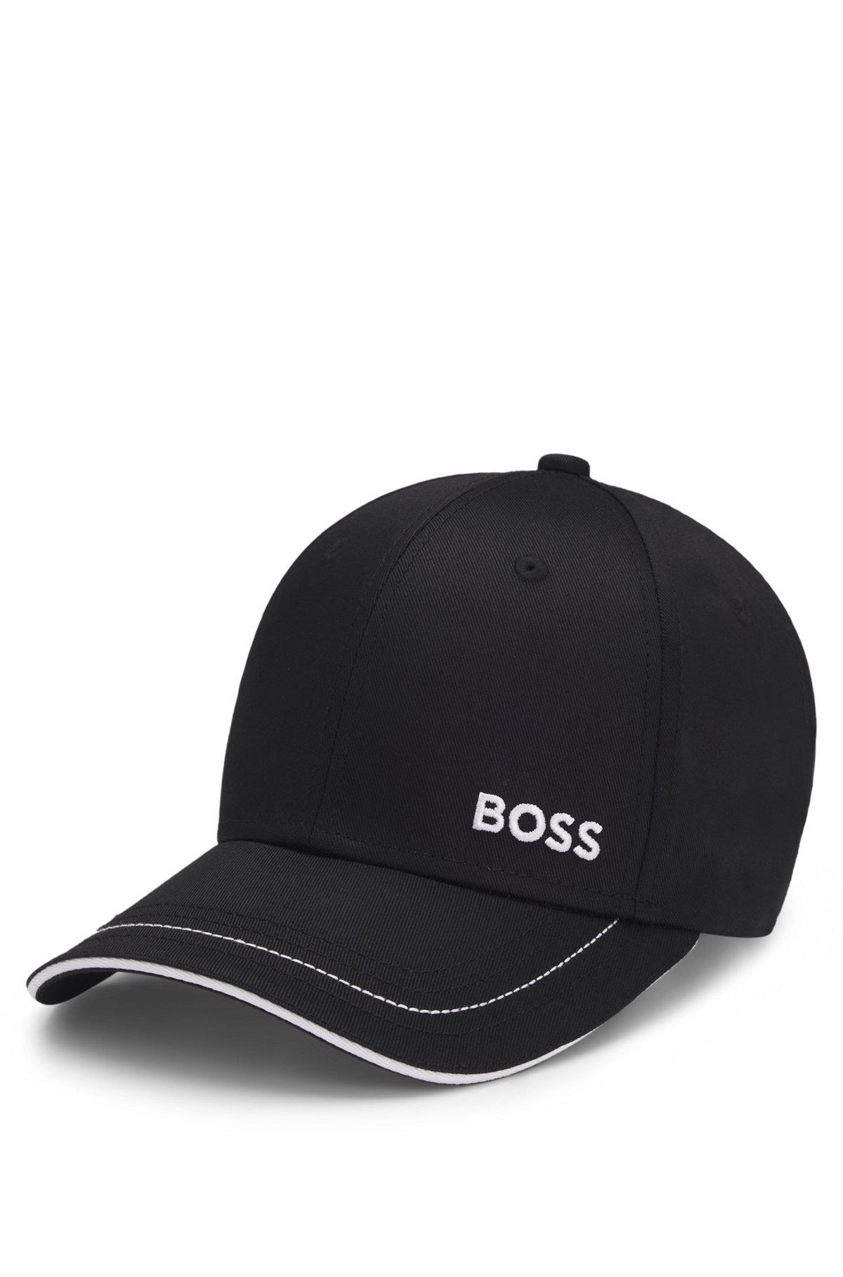 COTTON-TWILL CAP WITH EMBROIDERED LOGO AND METAL BUCKLE - 1