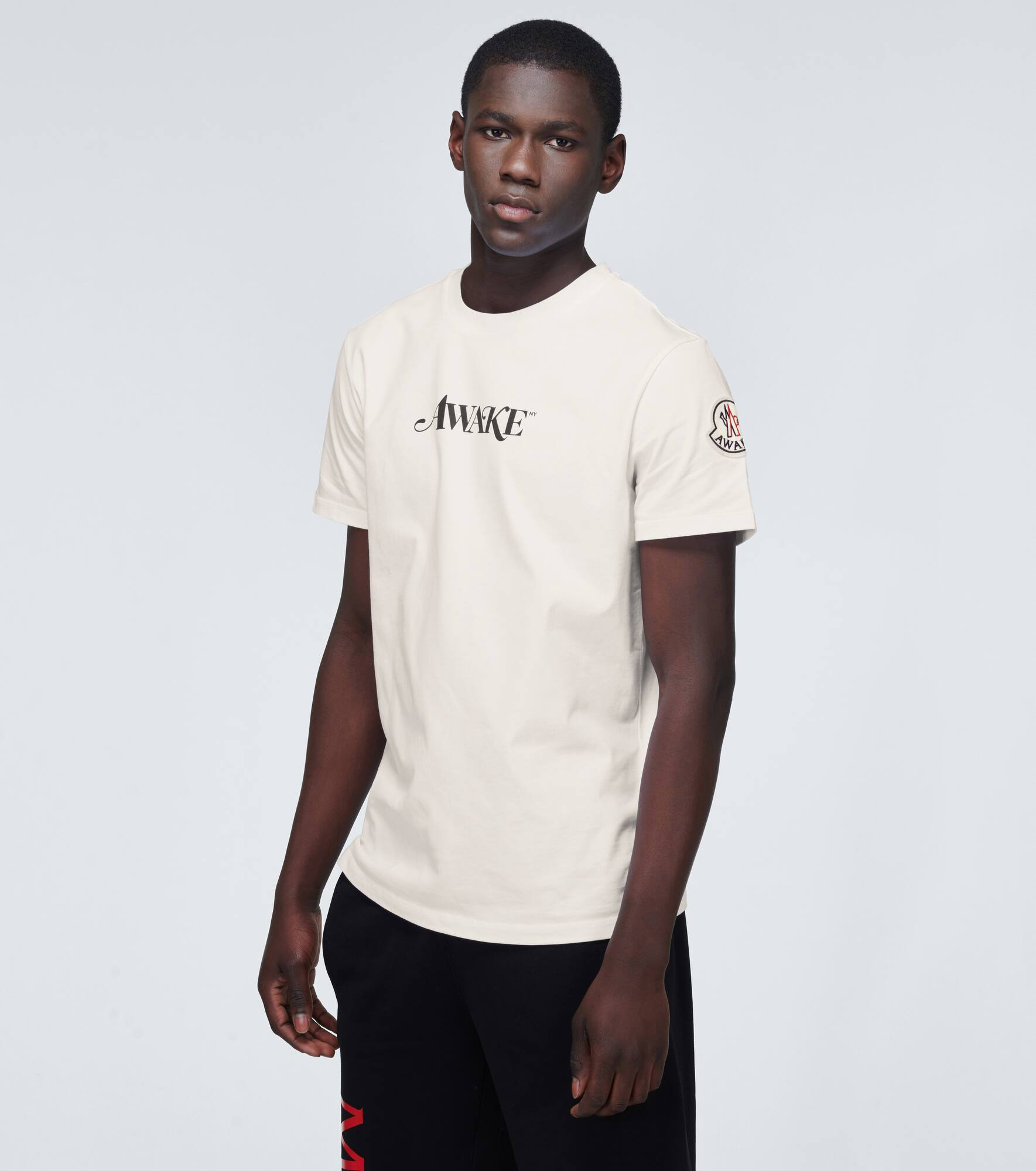 2 MONCLER 1952 & AWAKE NY logo cotton T-shirt - 3