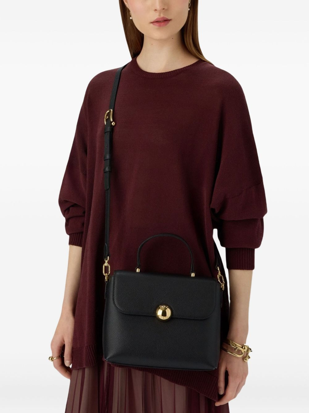 Sfera ball-detail top-handle bag - 2