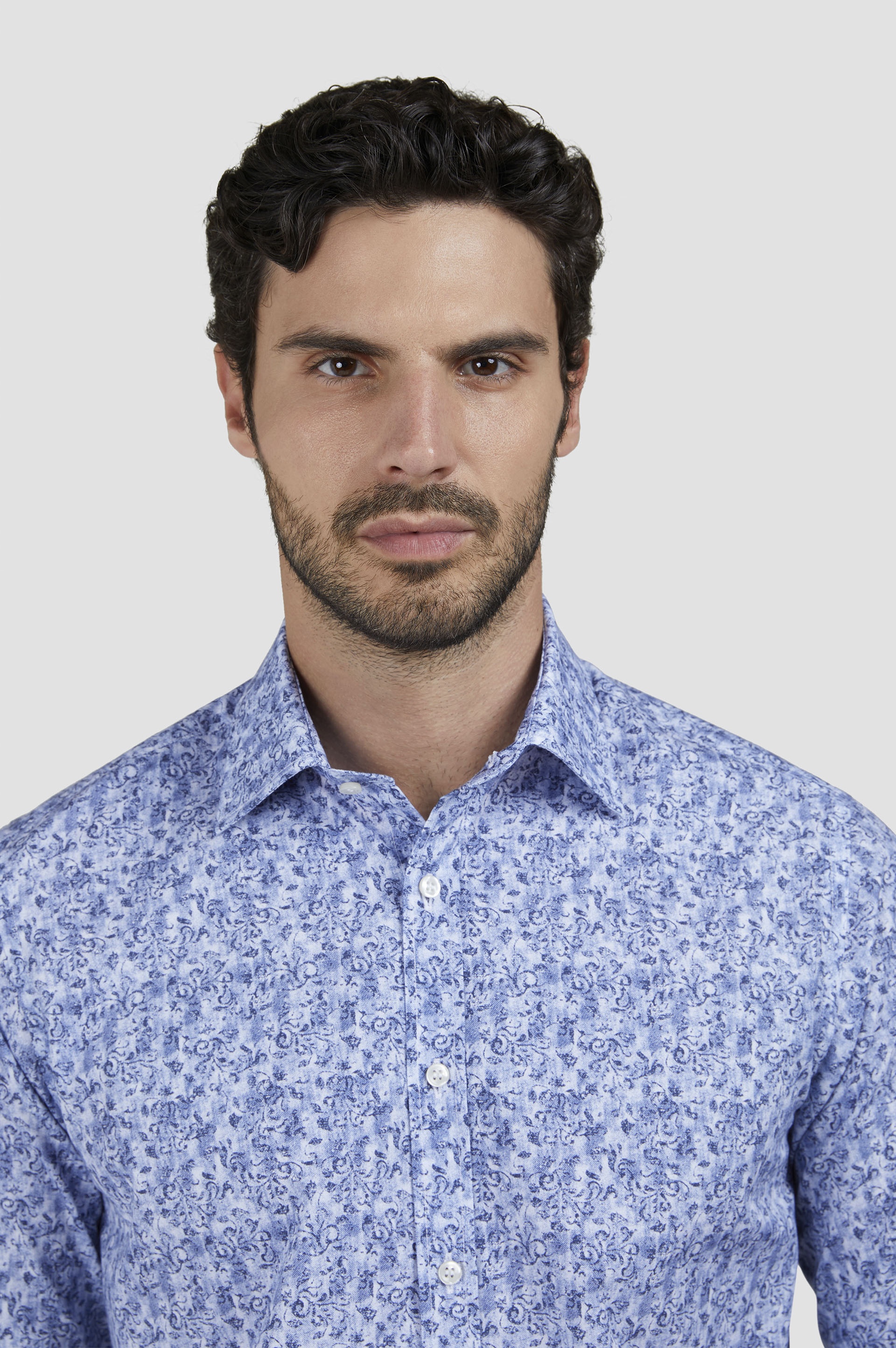 COTTON SHIRT WITH FLORAL PRINT - 4