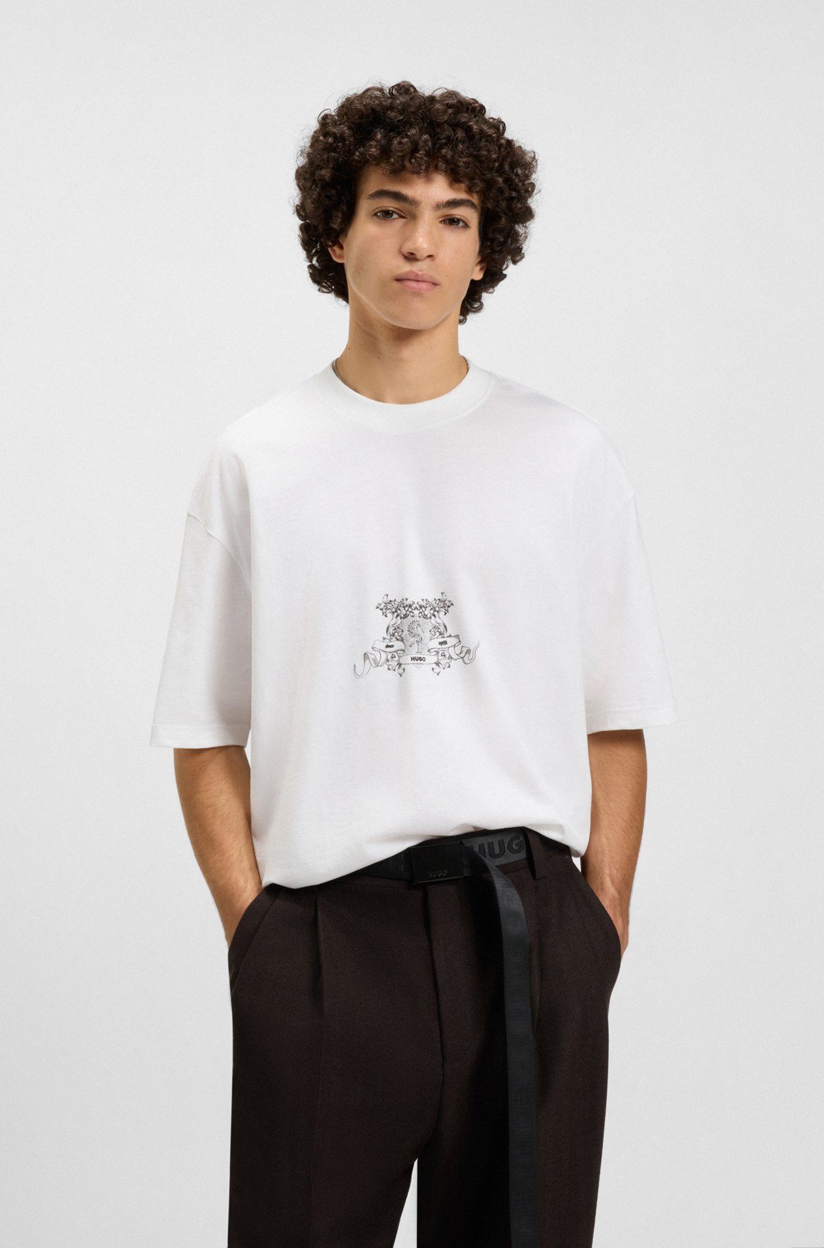 COTTON-JERSEY T-SHIRT WITH COLLECTION GRAPHIC - 2