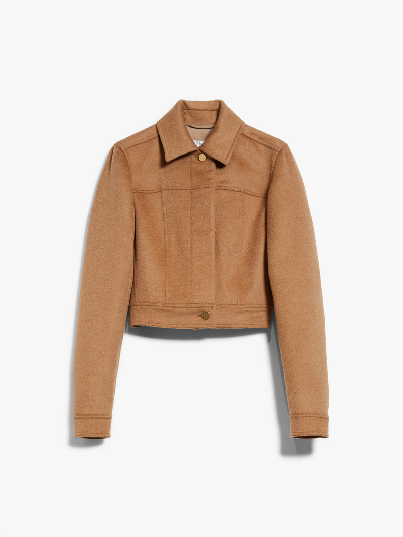 FOGLIA Camel colour biker jacket 1