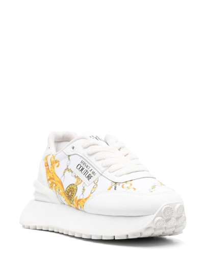 VERSACE JEANS COUTURE logo-patch almond-toe sneakers outlook
