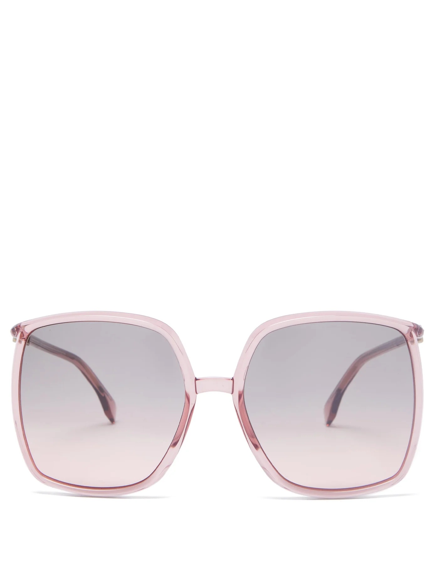 Oversized square acetate sunglasses - 1