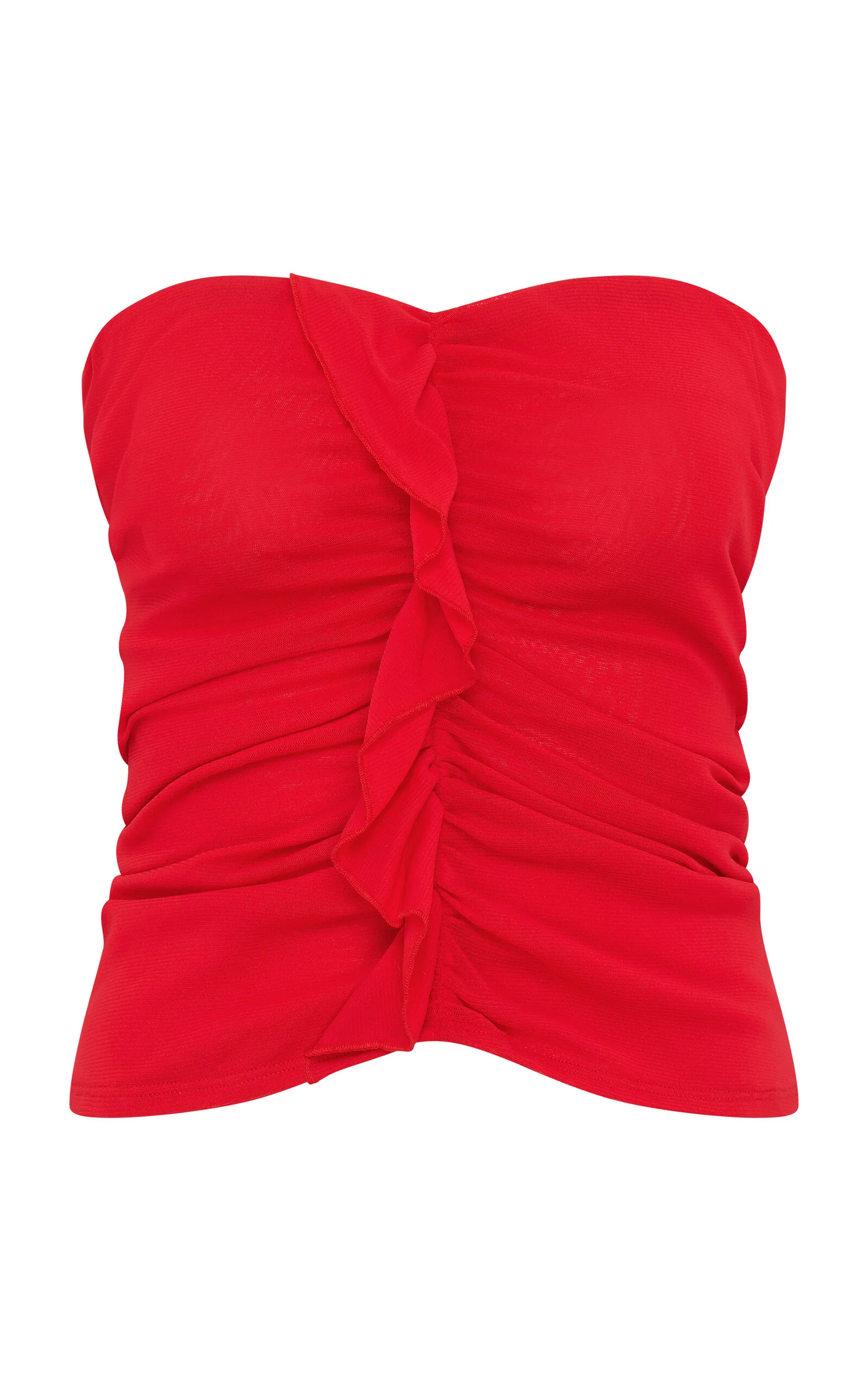 Minimal Ruffled Bodice red - 1