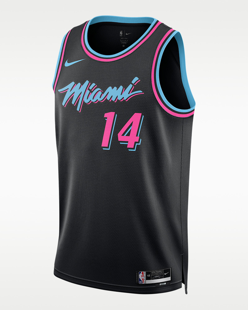 Tyler Herro Miami Heat City Edition Men's Nike NBA Swingman Jersey 1