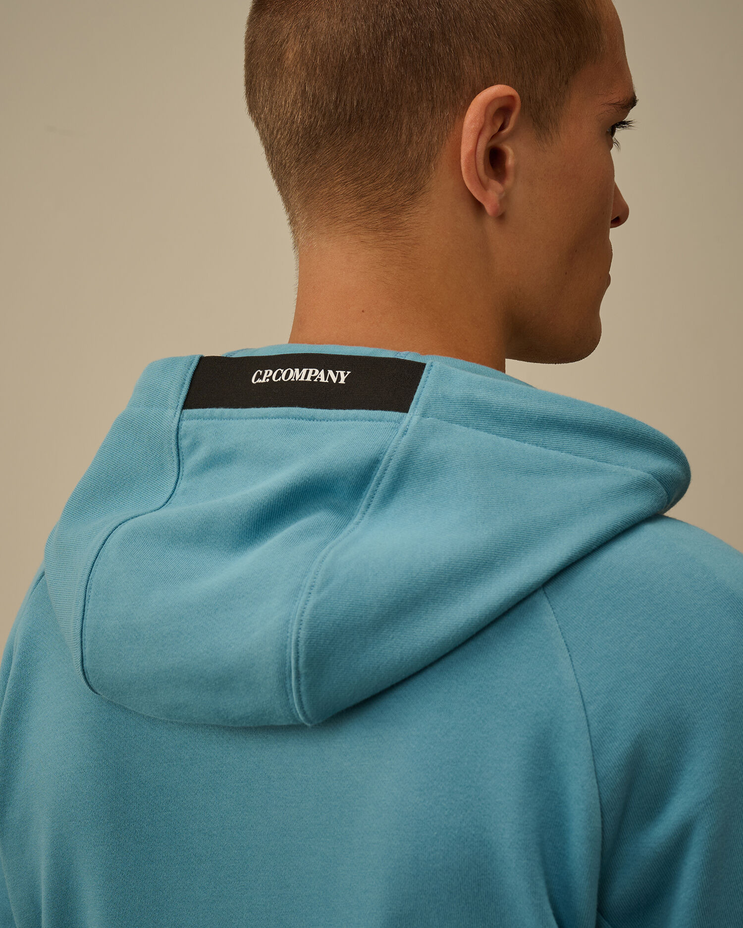 Diagonal Raised Fleece Hooded Full Zip Sweatshirt - 6