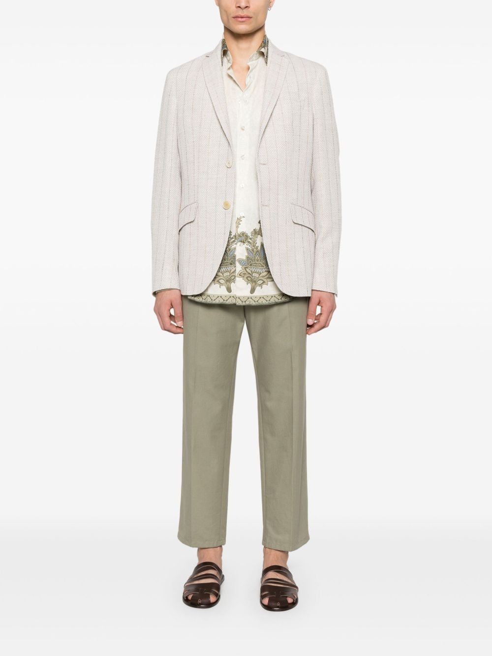 pinstripe blazer - 2
