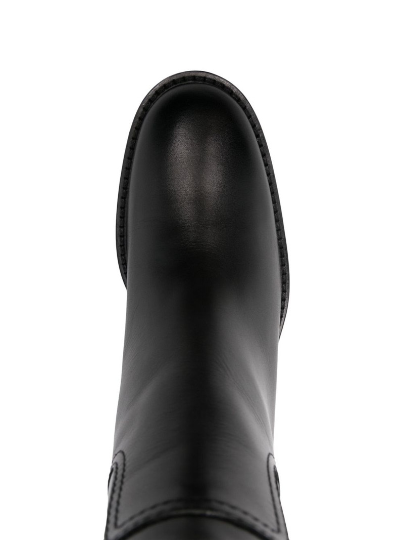45mm logo-studded leather boots 4