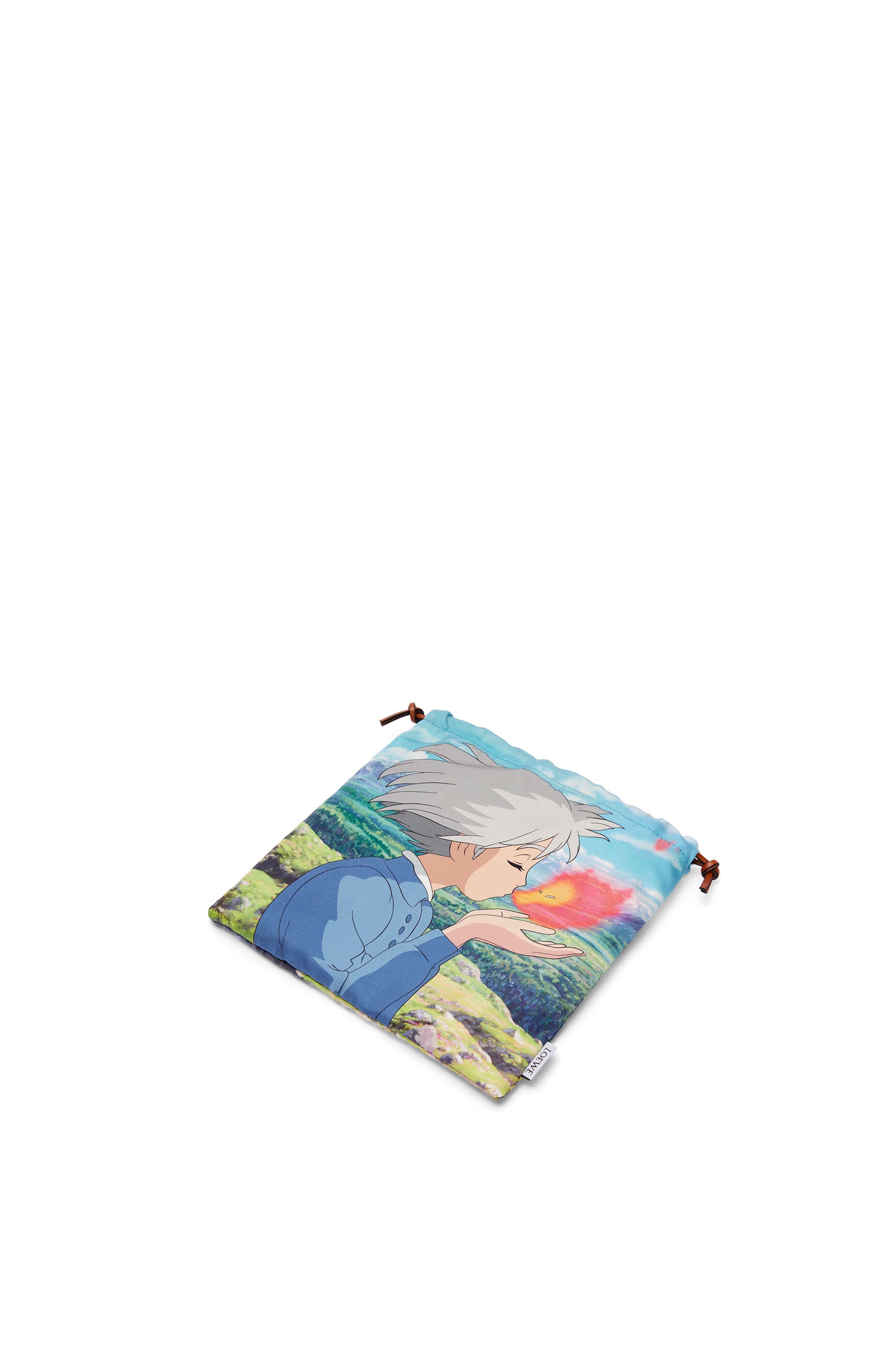 Calcifer drawstring pouch in canvas - 3