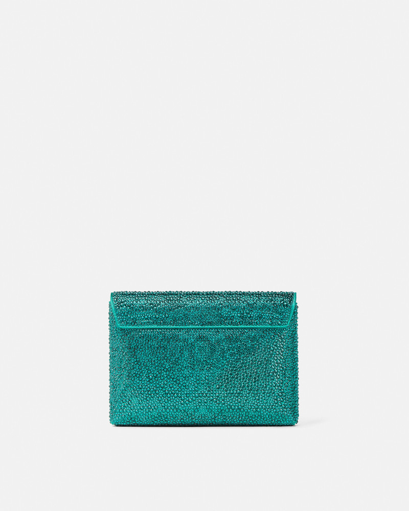 La Medusa Embellished Satin Clutch 5