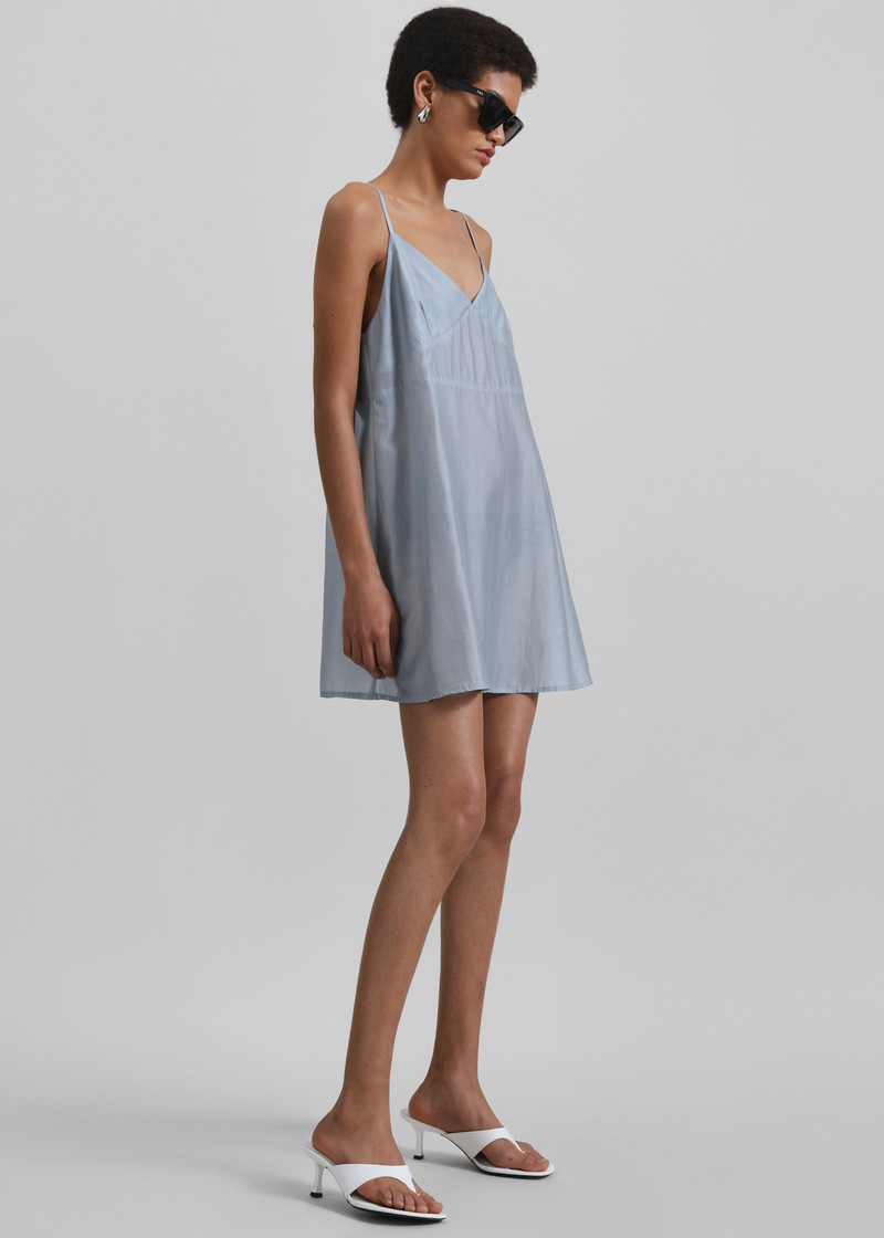 Noli Slip Mini Dress - Dusty Blue 4