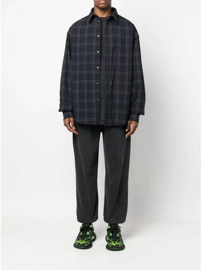 BALENCIAGA Padded checked shirt outlook