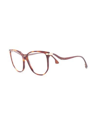 JIMMY CHOO oversized frame glasses outlook