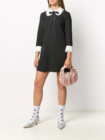 REDValentino bow collar shift dress outlook