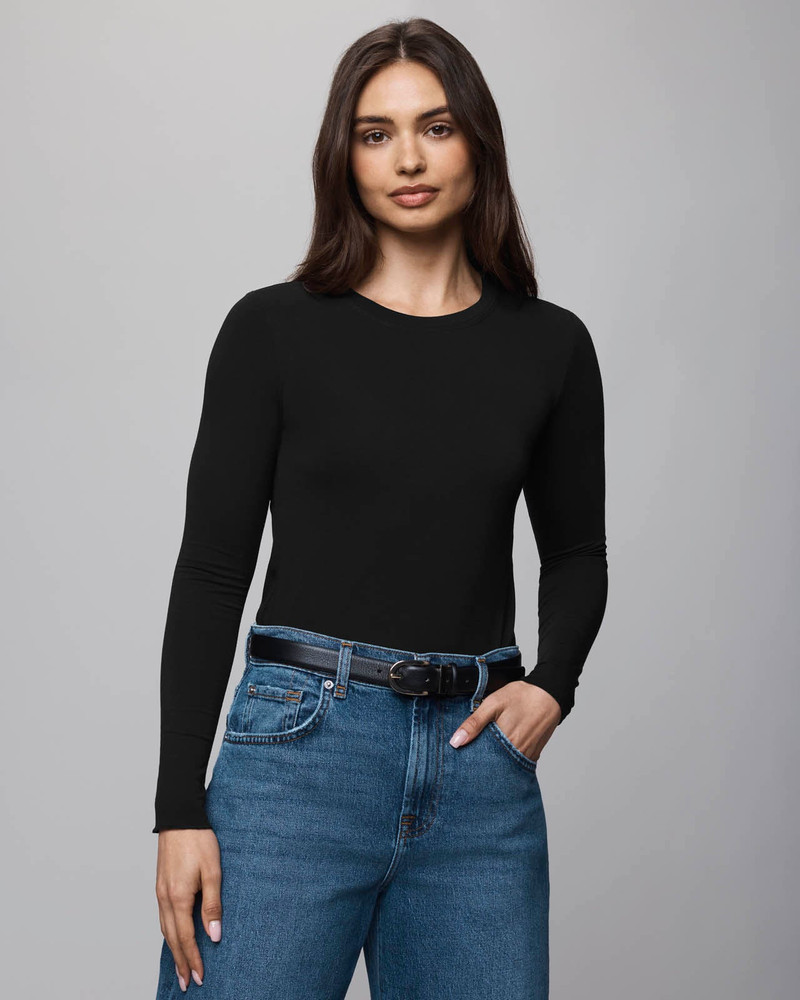 Splendid Bamboo Blend Long Sleeve Tee outlook
