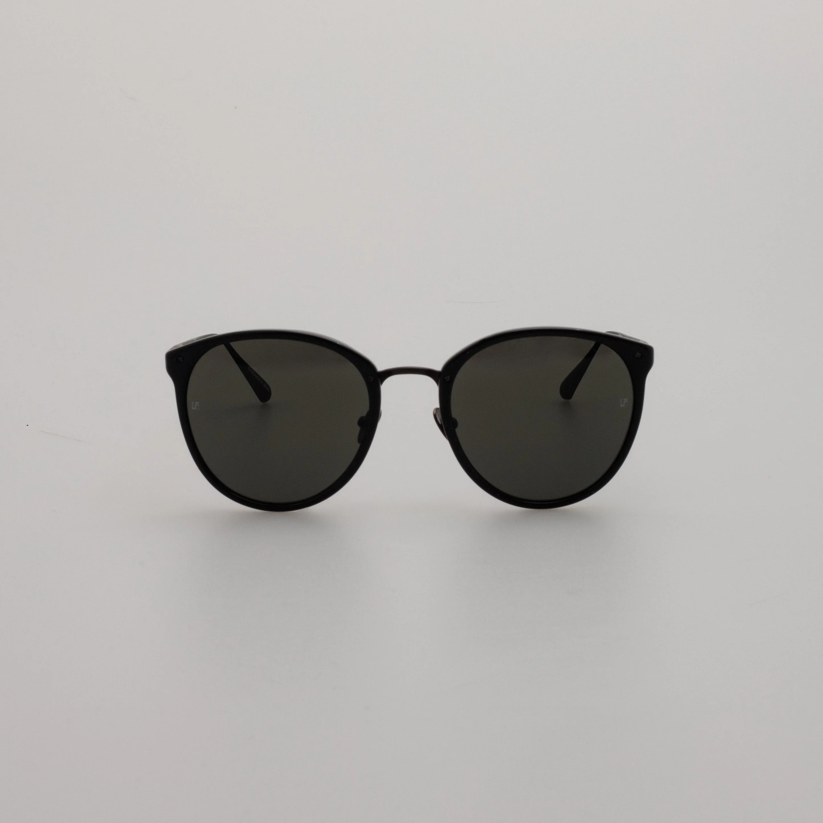 CALTHORPE OVAL OPTICAL FRAME IN BLACK AND MATT NICKEL (MEN'S) - 1
