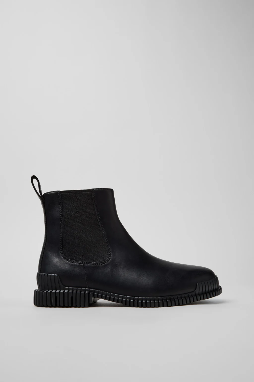 Pix Black Leather Ankle Boots for Men. - 1