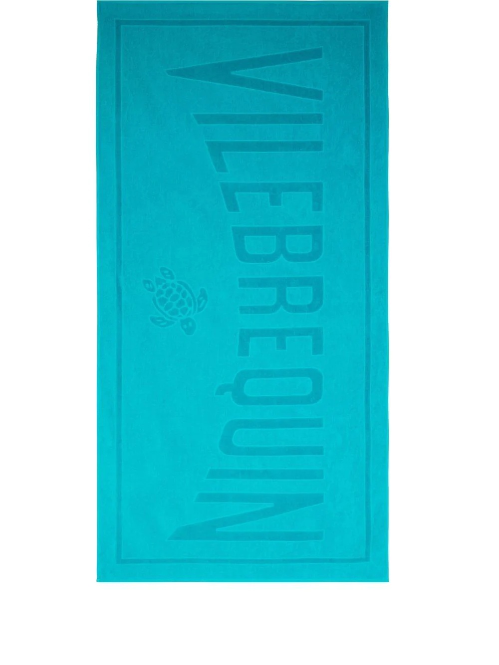 logo-jacquard beach towel - 1