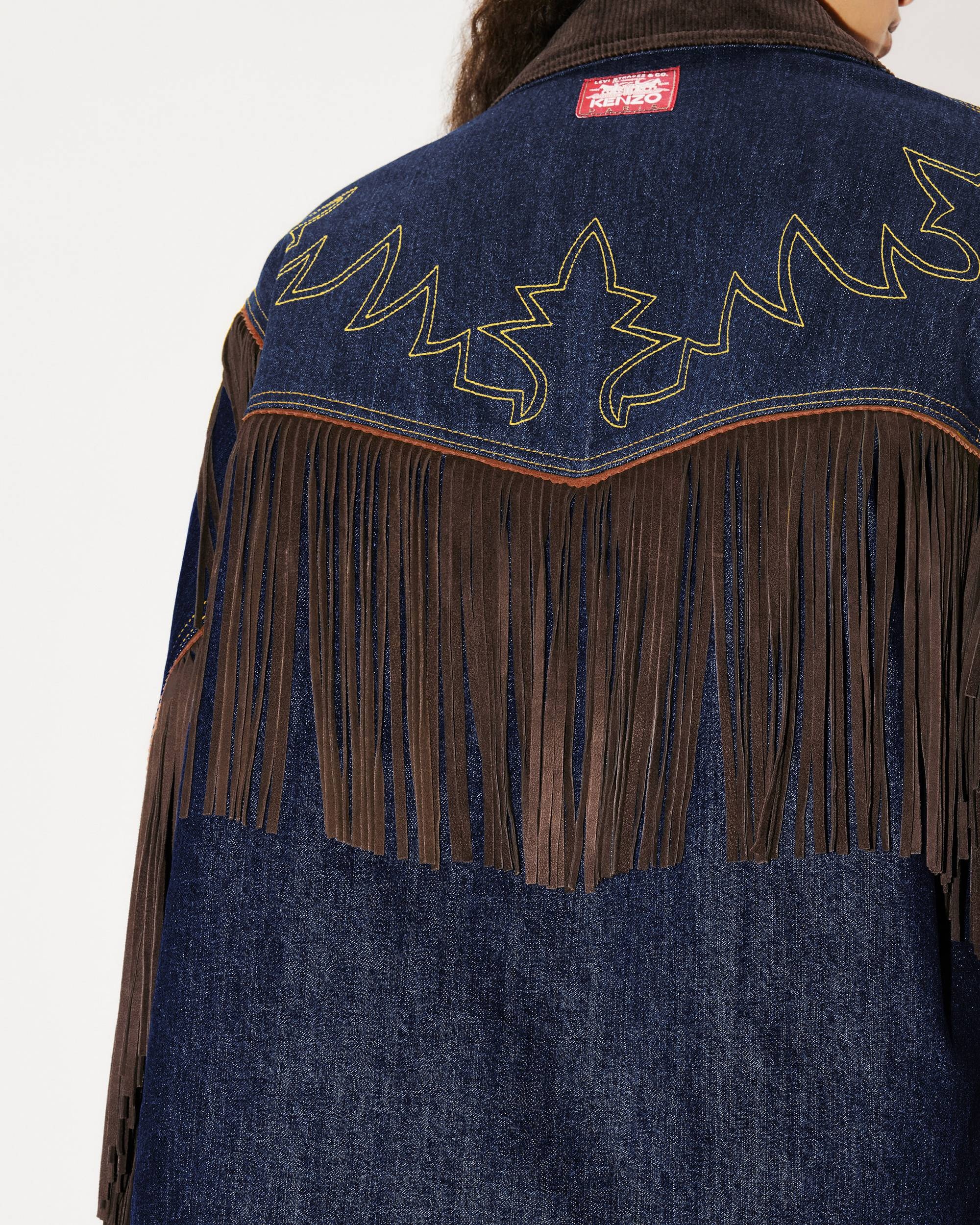 KENZO x LEVI'S® genderless  fringed denim jacket - 15