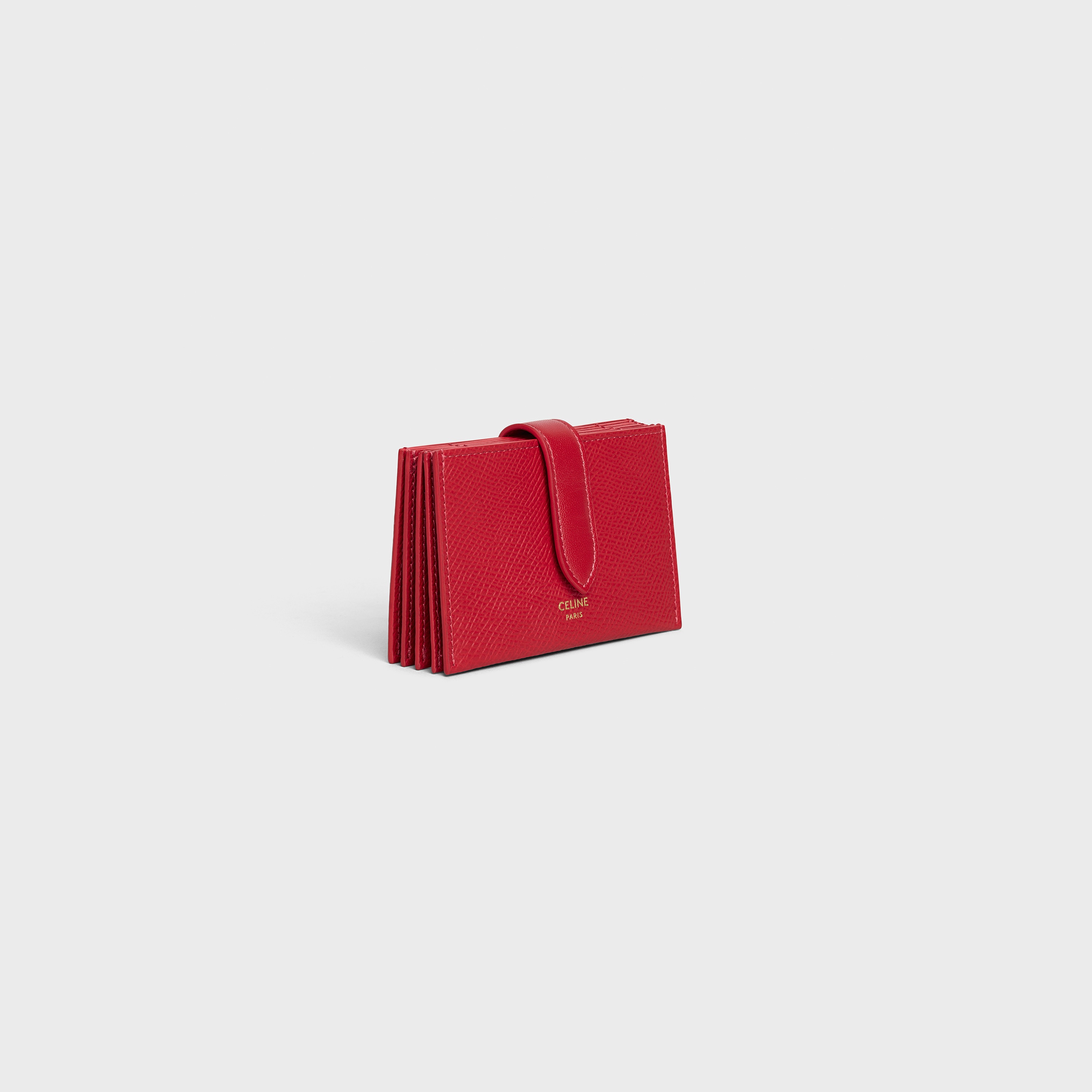 ACCORDEON CARD HOLDER IN GRAINED CALFSKIN - 2