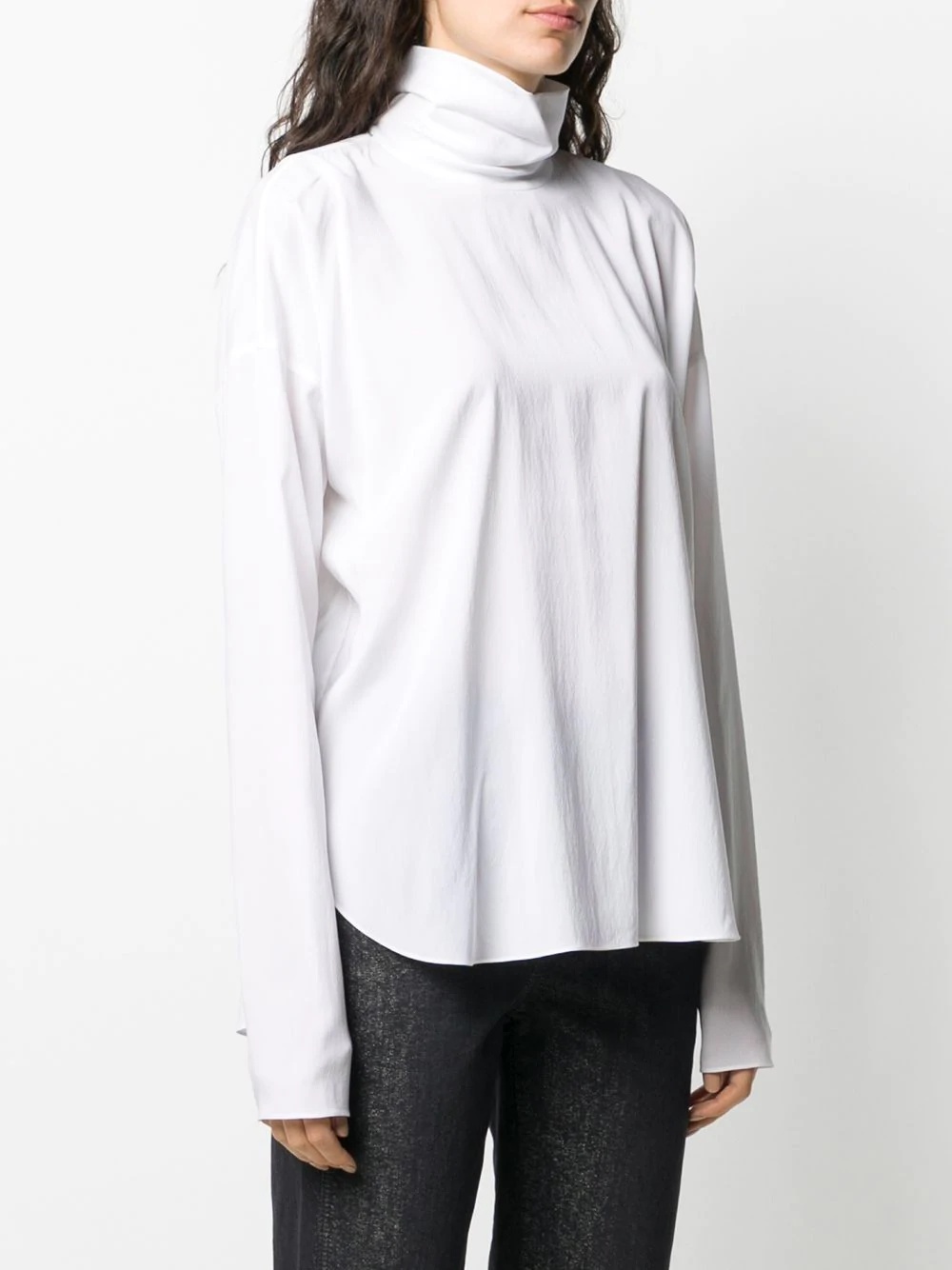 high-neck blouse - 3