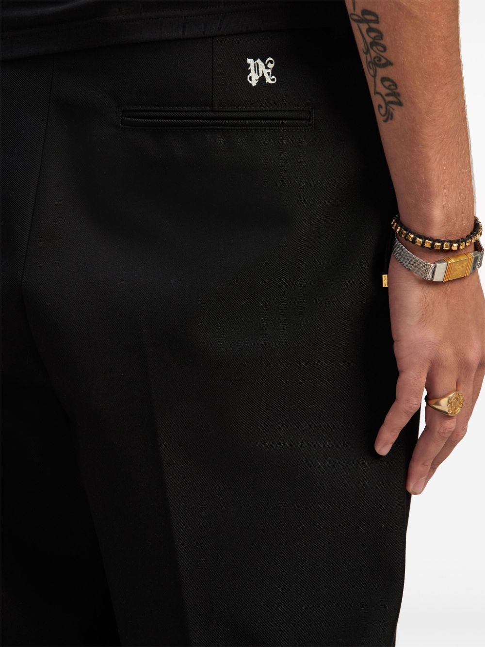 monogram workwear trousers - 6