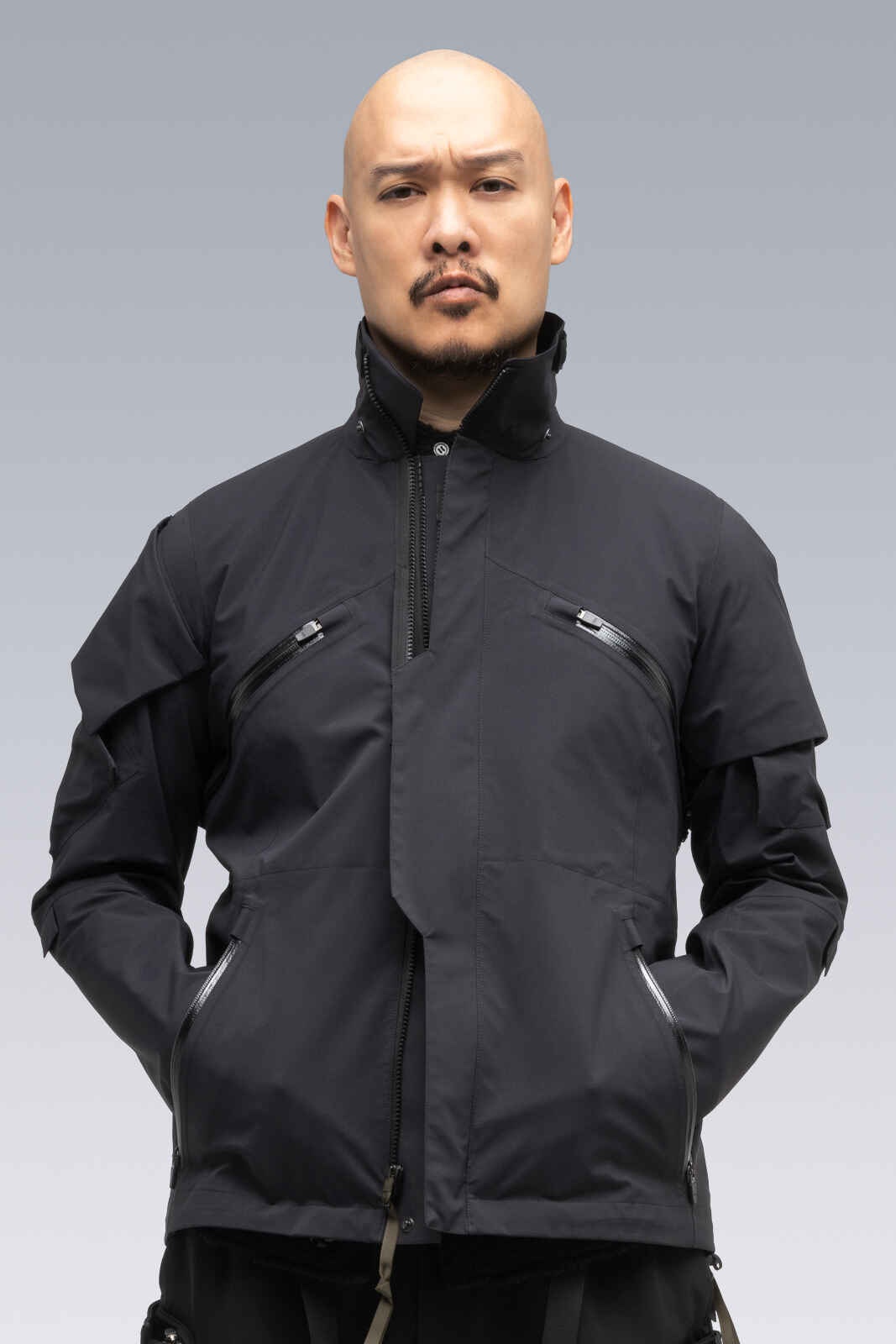 J1B-GT 3L Gore-Tex Pro Interops Jacket White (2 hoods: White & Black) - 18