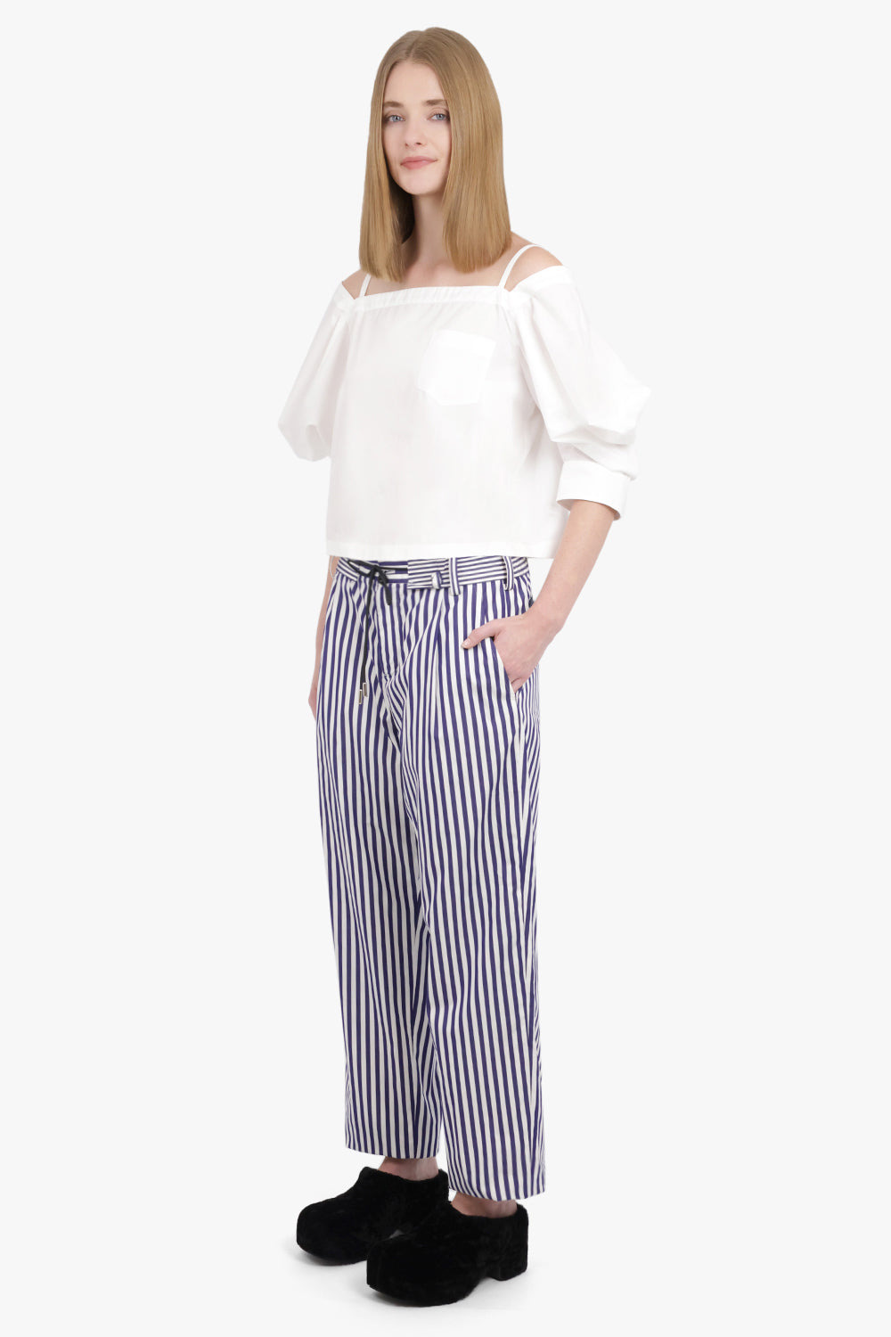 THOMAS MASON JOGGER PANT | NAVY STRIPE - 3